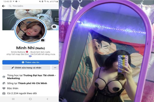 Em Minh Nhi trong đêm tối quyến rũ