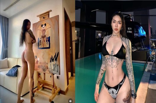 Quan hệ với Thủy Tạ quyến rũ hình xăm táo bạo