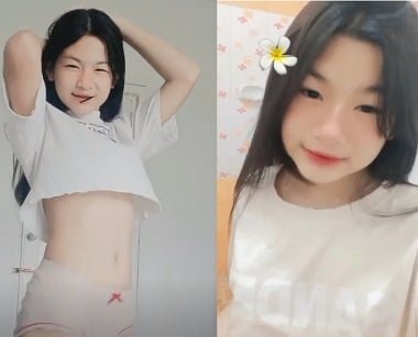 Đứa con gái học sinh mới lớn đã biết thích show bướm